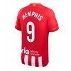 Atletico Madrid Memphis Depay #9 Heimtrikot 2023-24 Kurzarm